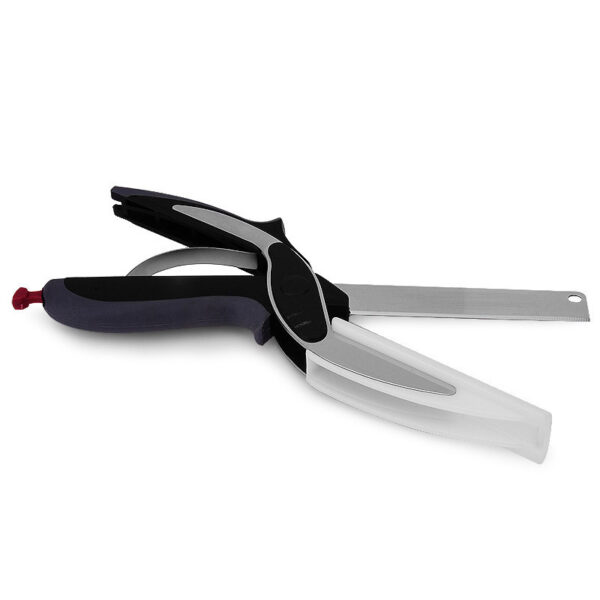 Kitchen Gadget Scissors 2-in-1 Functional Smart Chopping Knife Food Scissors Vegetable Scissors A Good Helper In The Kitchen - Image 5